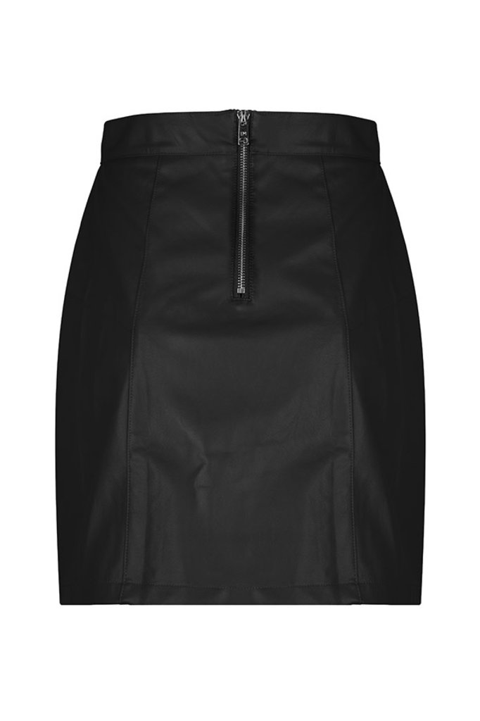 Lofty Manner Black Leather Skirt Melody