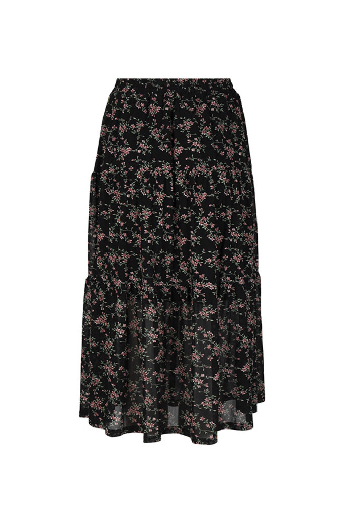 Lofty Manner Black Midi Skirt Madelon