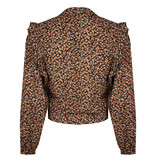 Lofty Manner Oranje Gele Bloemenprint Blouse Roxy