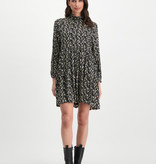 Lofty Manner Black floral print midi dress Lucia