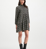 Lofty Manner Black floral print midi dress Lucia