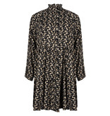 Lofty Manner Black floral print midi dress Lucia