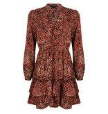 Lofty Manner Red Panther Print Dress Fayah