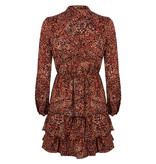 Lofty Manner Red Panther Print Dress Fayah