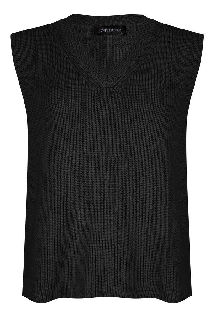Lofty Manner Black Knitted Spencer Alice