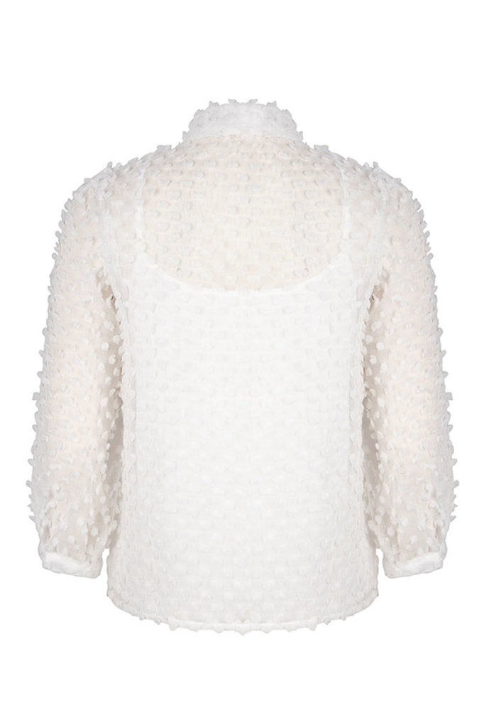 Lofty Manner White Puff Sleeve Blouse Bowie