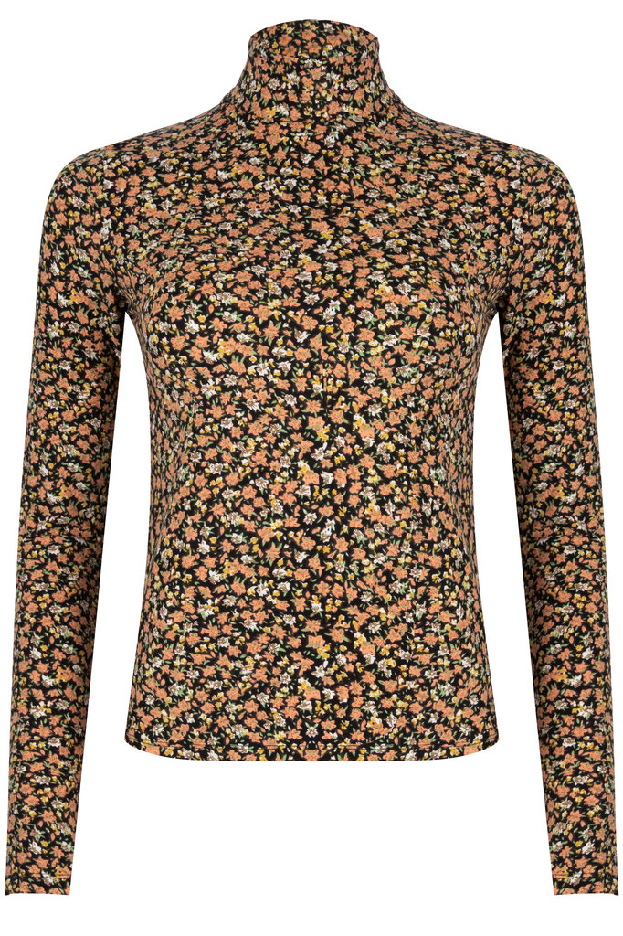 Lofty Manner Colored Floral Print Top Celine