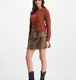 Lofty Manner Colored Floral Print Skirt Jazz