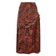 Rode Panterprint Maxi Rok Evelyne