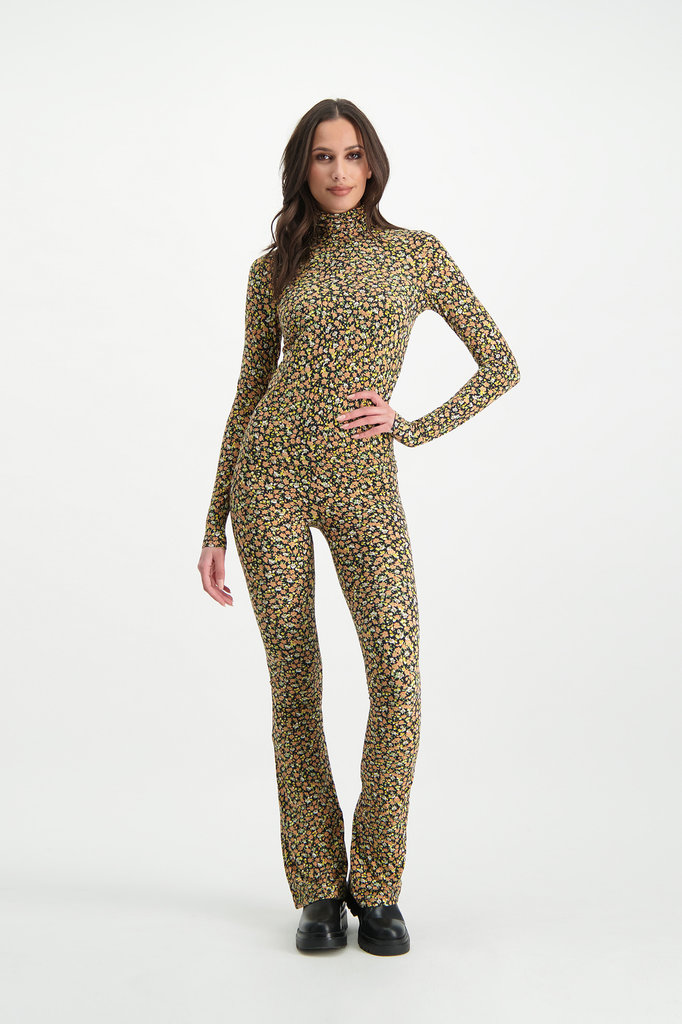 Lofty Manner Flared Floral Print Pants Fyona