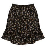 Lofty Manner Black & Yellow Floral Print Skirt Ivana