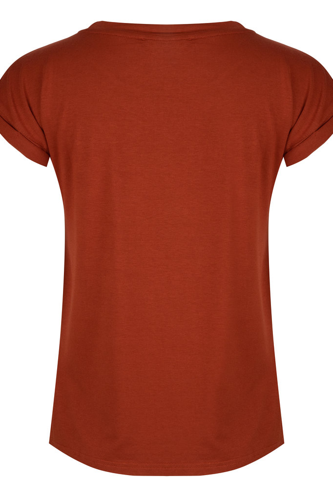 Lofty Manner Roestbruin T-shirt Zoe