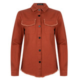 Lofty Manner Rust brown denim jacket Tara