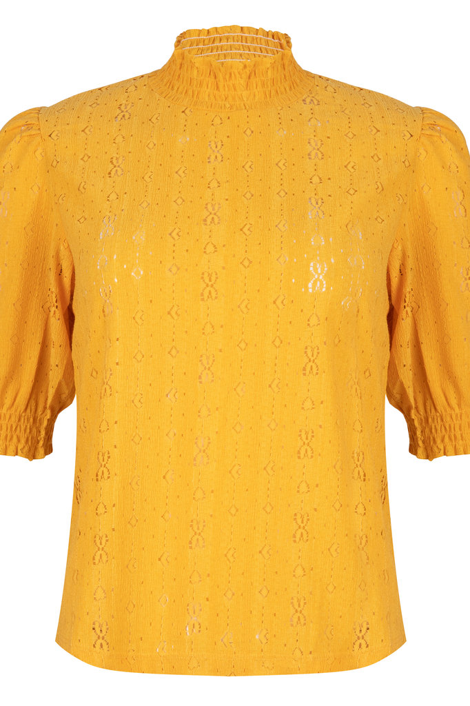 Lofty Manner Yellow Puff Sleeve Blouse Gabriela
