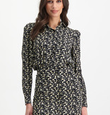 Lofty Manner Zwarte Bloemenprint Blouse Julie