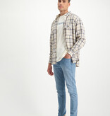 Lofty Manner Blauw-wit Shirt Fransisco