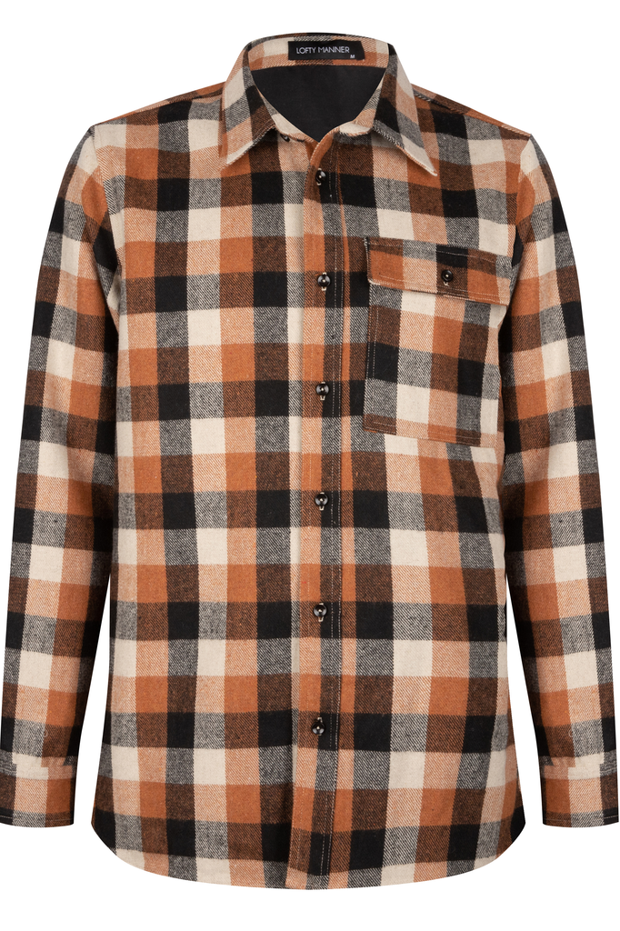 Lofty Manner Orange-black Blouse Maximo