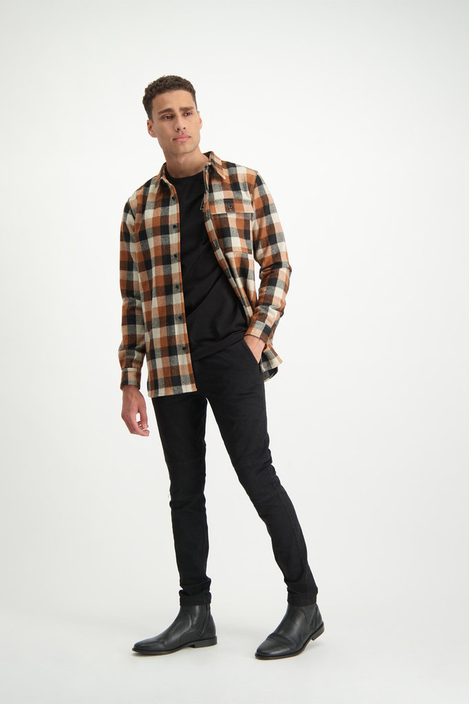 Lofty Manner Orange-black Blouse Maximo