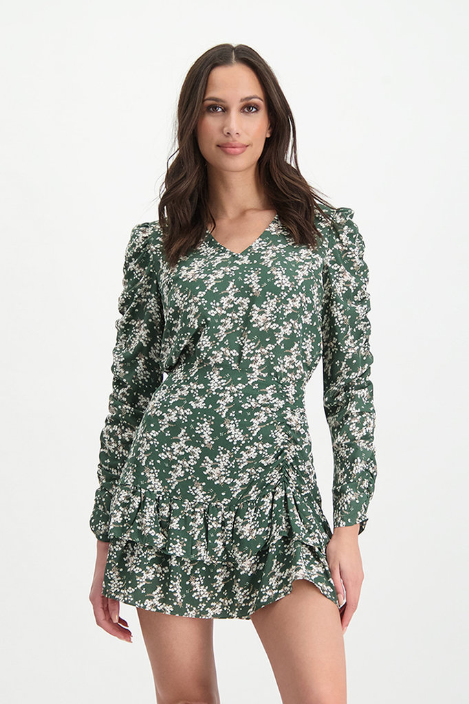 Lofty Manner Green Floral Print Top Assiya