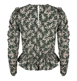 Lofty Manner Green Floral Print Top Assiya