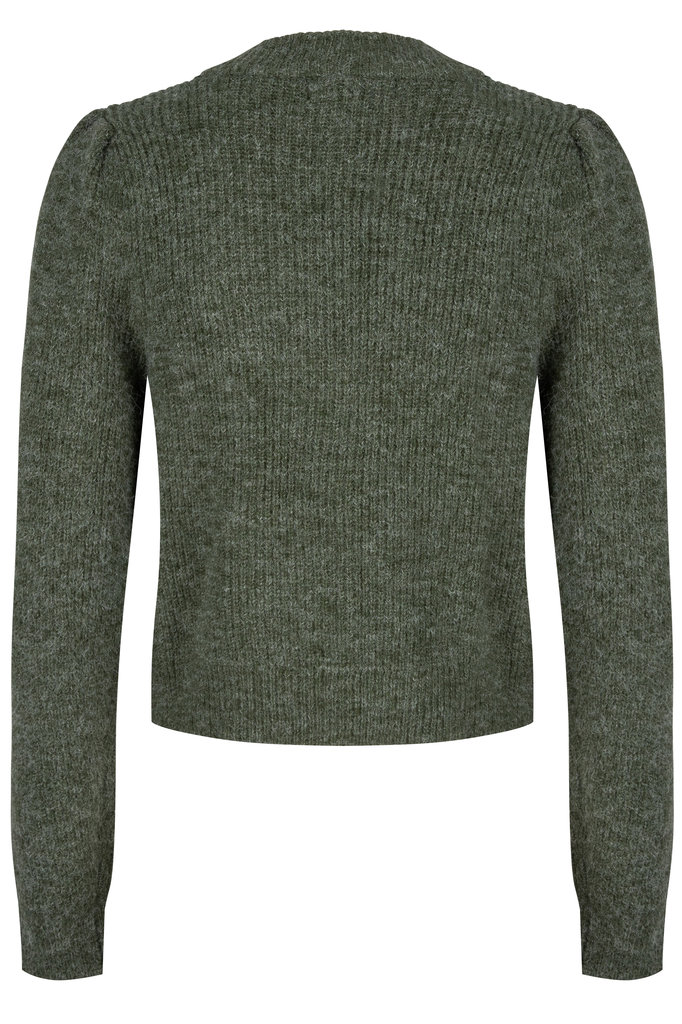 Lofty Manner Green Knitted Cardigan Daphne