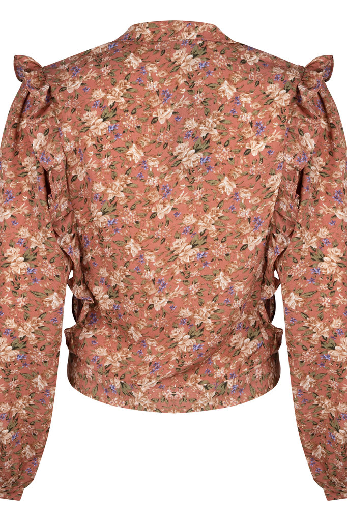 Lofty Manner Pink Floral Print Blouse Roxy