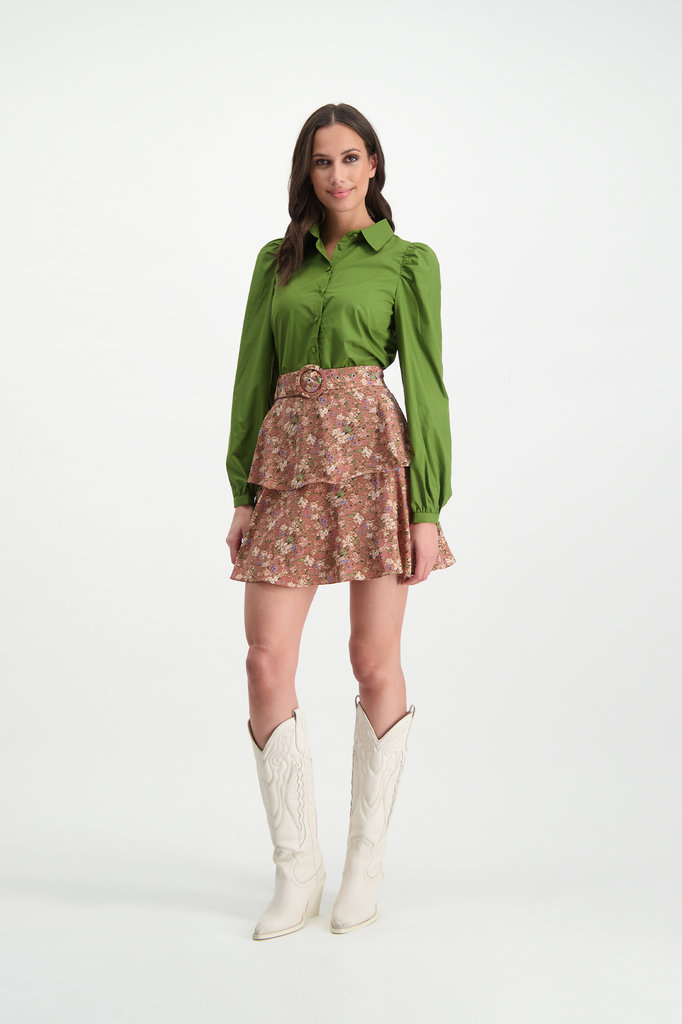 Lofty Manner Groene Blouse Emilou