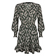 Groene jurk met bloemenprint Ava