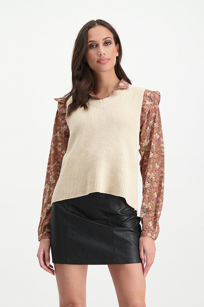 Lofty Manner Beige Gebreide Spencer Alice