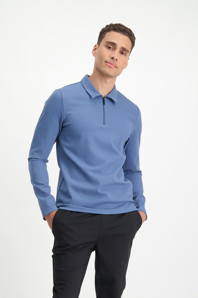 Lofty Manner Blauwe Sweater Mano