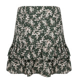 Lofty Manner Groene Bloemenprint Mini Rok Ciara