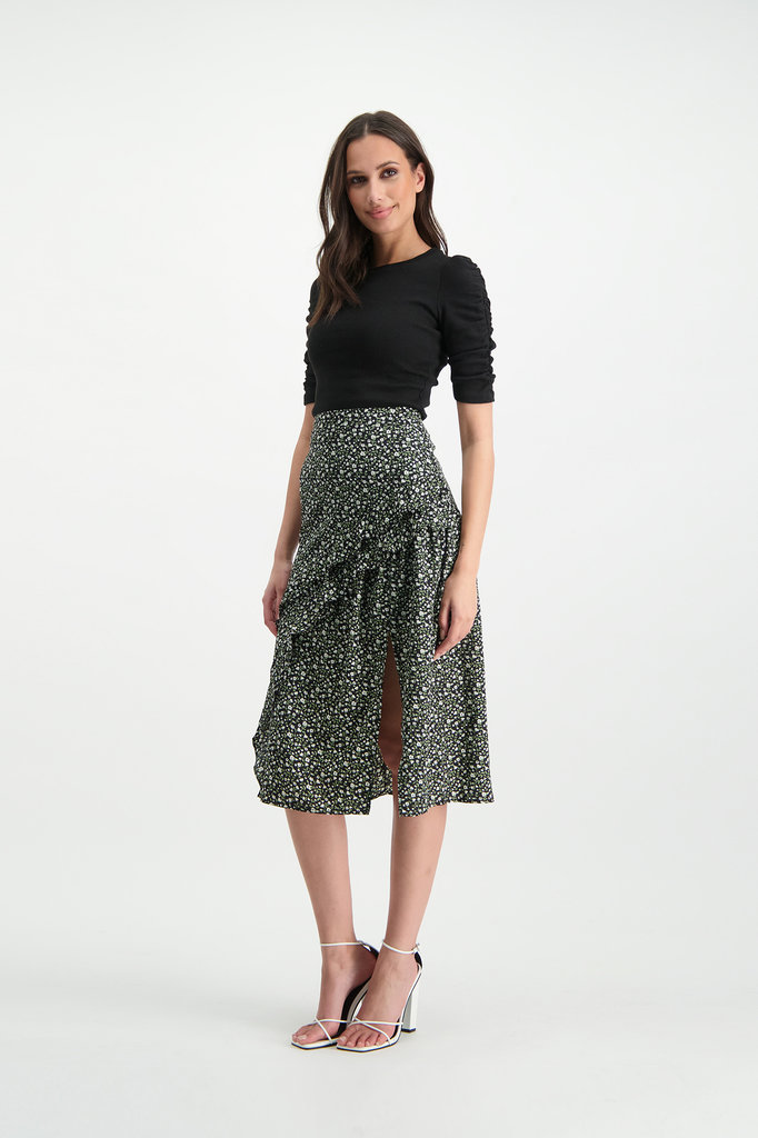 Lofty Manner Green Maxi Skirt Evelyne