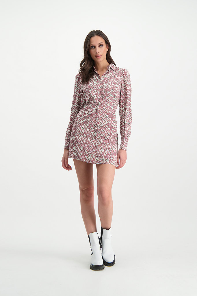 Lofty Manner Pink Flower Print Skirt Marly