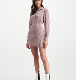 Lofty Manner Pink Flower Print Skirt Marly