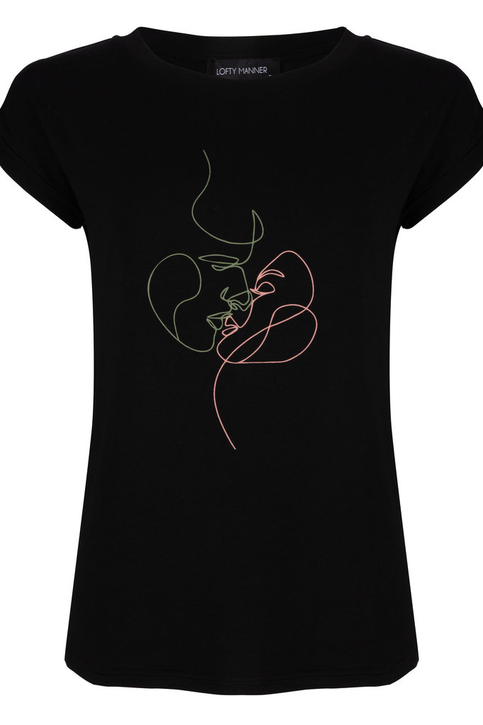 Lofty Manner Black T-shirt Zoe