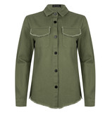 Lofty Manner Green Denim jacket Tara