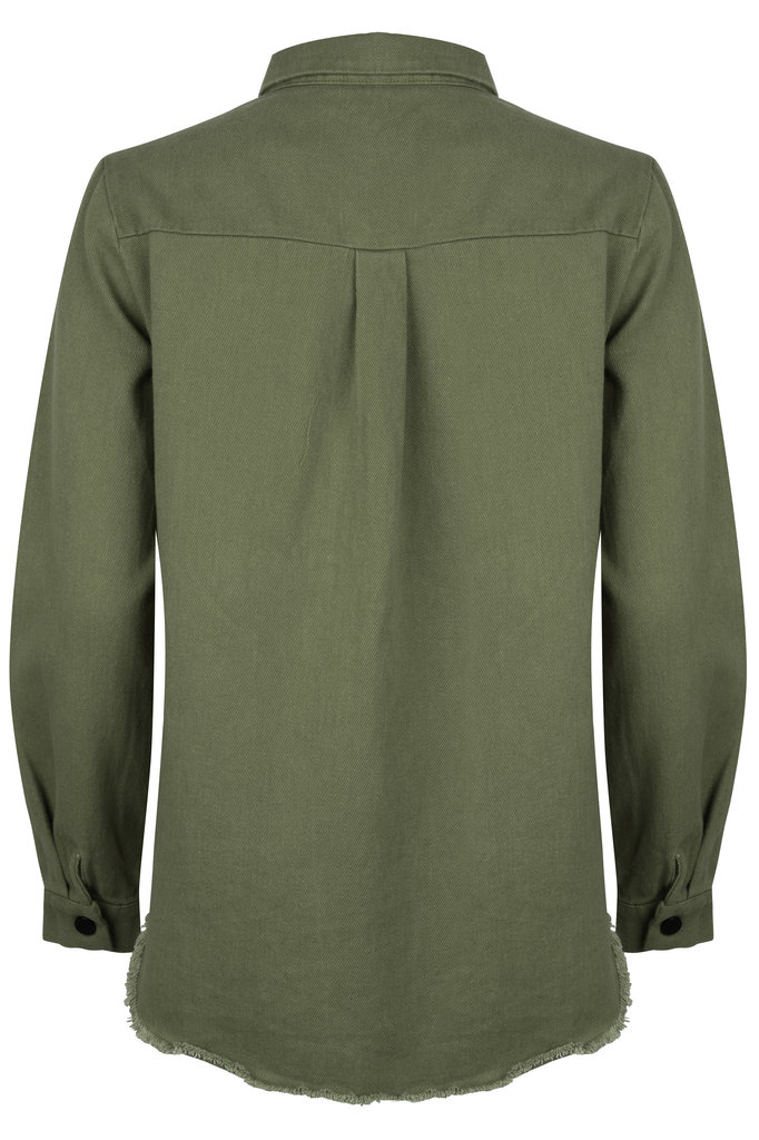 Lofty Manner Green Denim jacket Tara