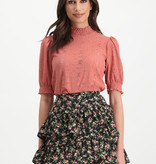 Lofty Manner Roze Pofmouw Blouse Gabriela