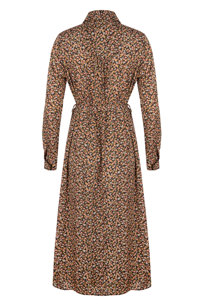 Lofty Manner Black Floral Print Maxi Dress Daisy