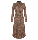 Lofty Manner Zwarte Bloemenprint Maxi-Jurk Daisy