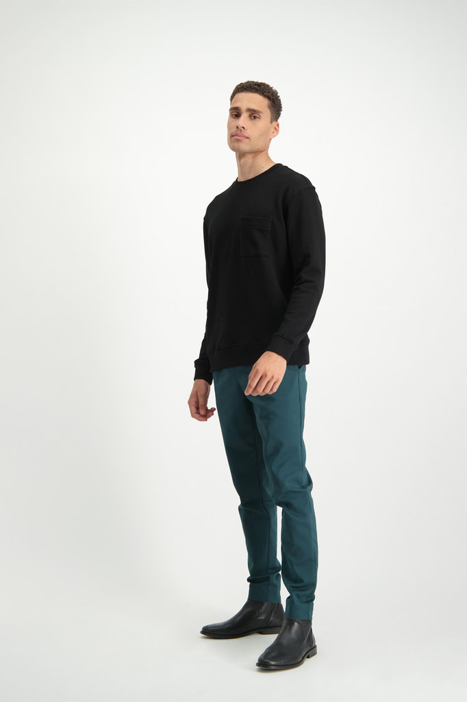 Lofty Manner Zwarte Trui Dario