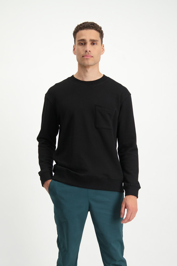 Lofty Manner Zwarte Trui Dario