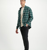 Lofty Manner Groen-wit Shirt Fransisco