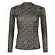 Zwarte Bloemenprint Top Abby