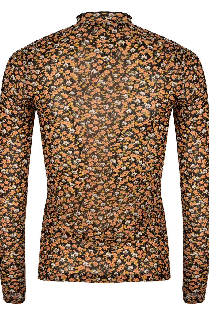 Lofty Manner Oranje Bloemenprint Top Abby