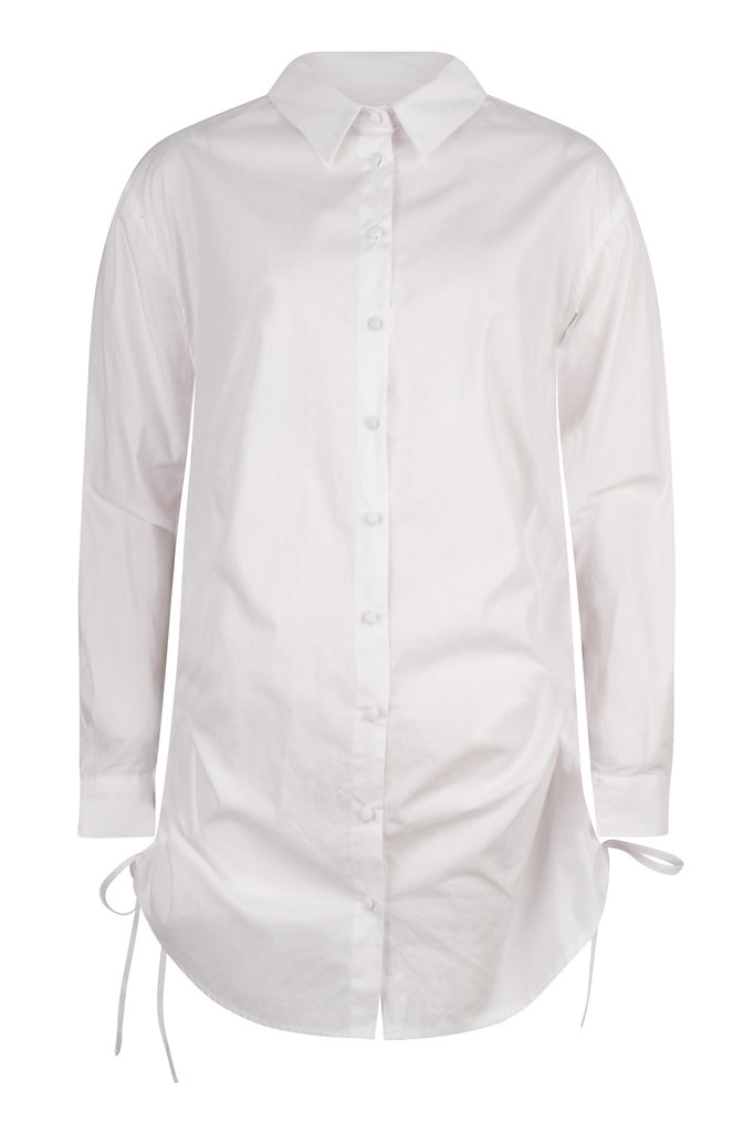 Lofty Manner White Shirt Dress Charli