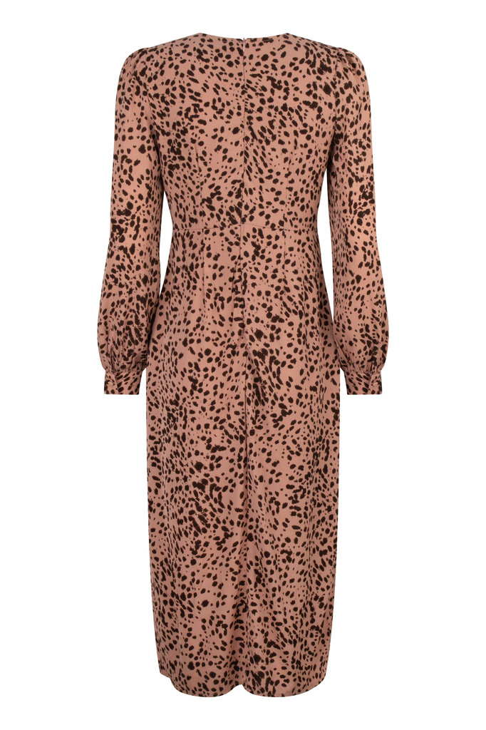 Lofty Manner Pink Panther Print Maxi Dress Luciana