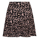 Black Floral Print Mini Skirt Faith