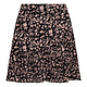 Zwarte Bloemenprint Mini Rok Faith