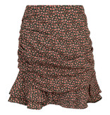 Lofty Manner Groene Bloemenprint Mini Rok Sylvie